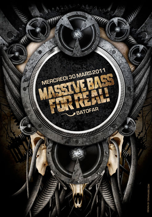 Flyer | Massive Bass For Real ! | Matozodes | Donanubis | Laurent Lemoigne