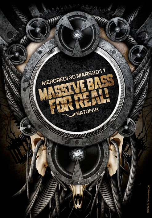 Flyer | Massive Bass For Real ! | Matozodes | Donanubis | Laurent Lemoigne