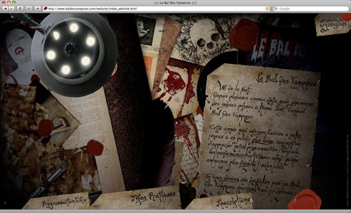 WebDesign | Bal Des Vampyres | Donanubis | Laurent Lemoigne