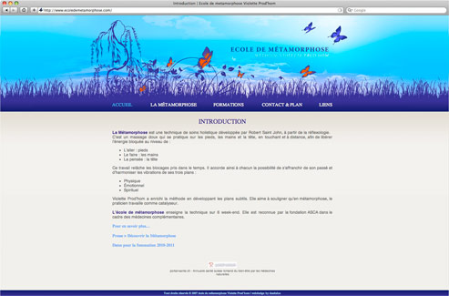 WebDesign | Ecoledemetamorphose.com | Donanubis | Laurent Lemoigne