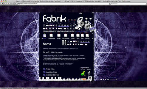 WebDesign | ElectroFabrik.ch | Donanubis | Laurent Lemoigne