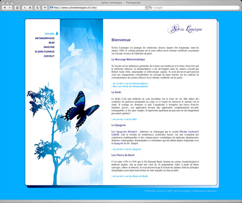 WebDesign | SylvieLemoigne.ch | Donanubis | Laurent Lemoigne