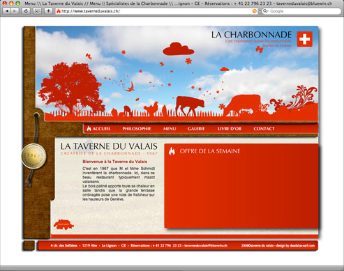 WebDesign | Taverne Du Valais | Donanubis | Laurent Lemoigne